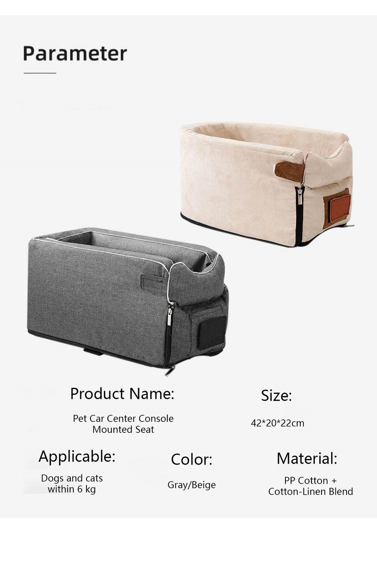 Travel Comfortable Center Console Car Bed