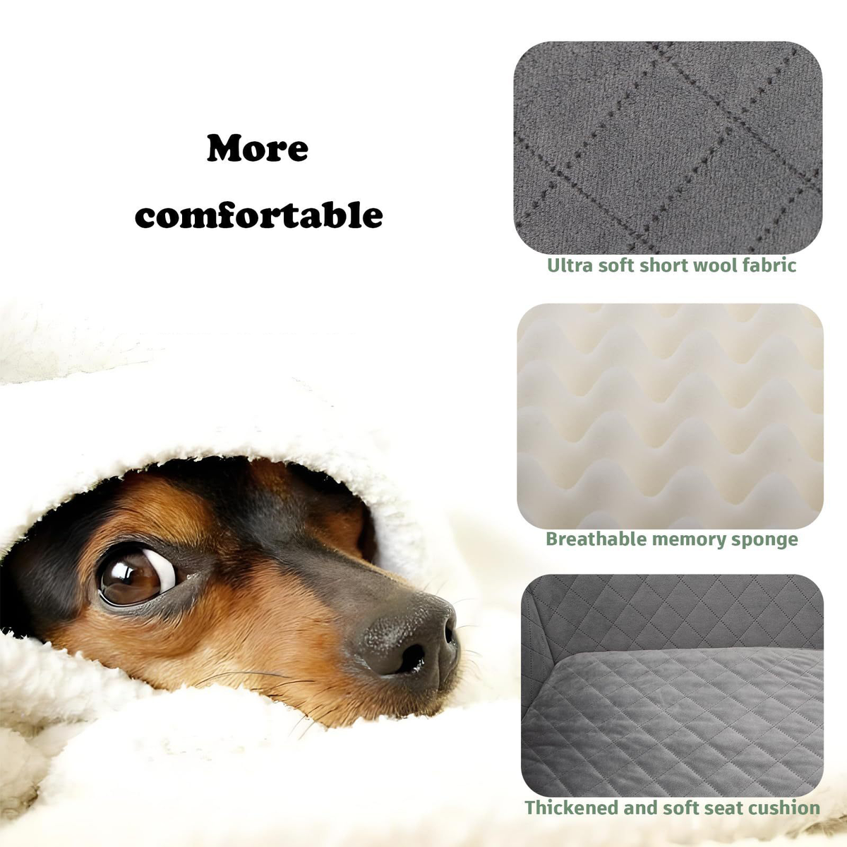 Non Slip Soft Pet Car Bed