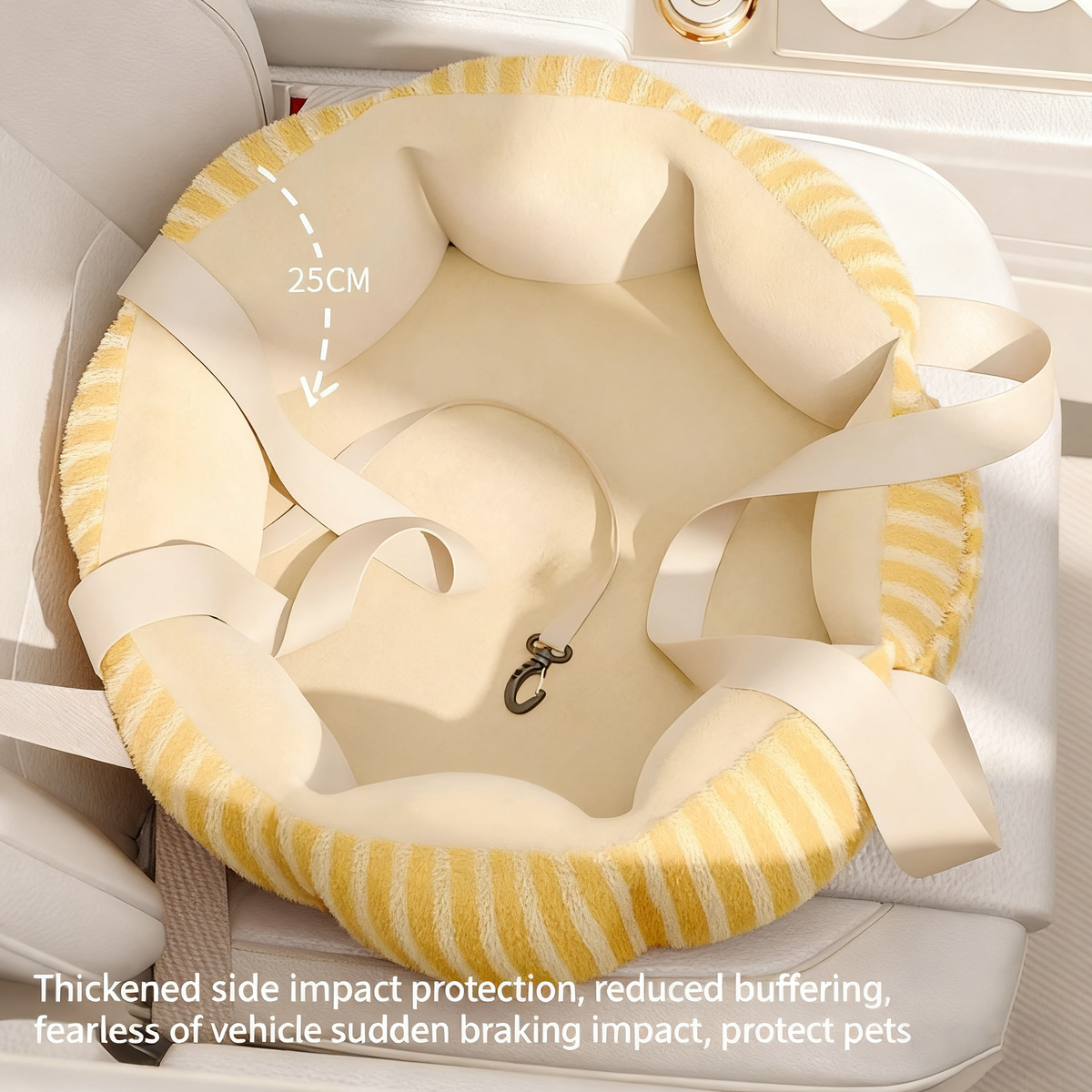 Thickened and Crash-Proof Pet Car Bed