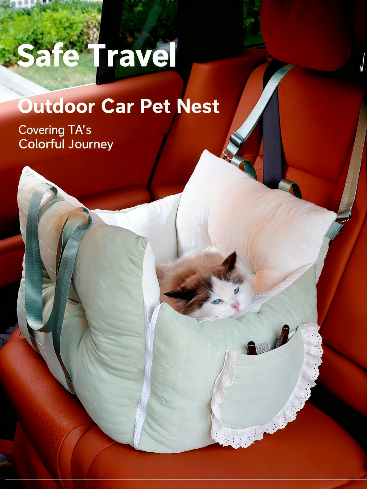 High Elasticity Eco Friendly Pet Car Bed