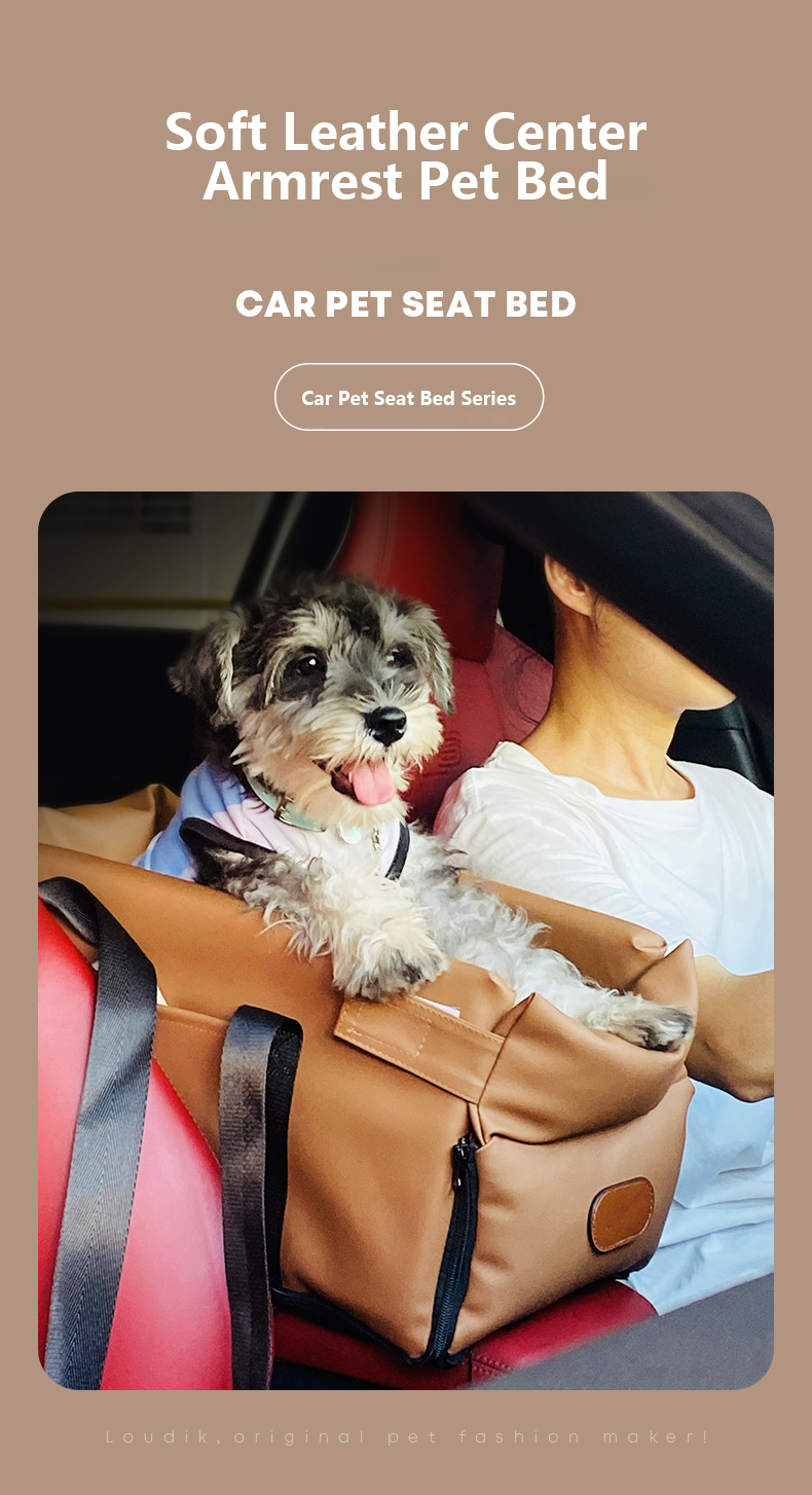 Fashionable Leather Center Console Car Bed