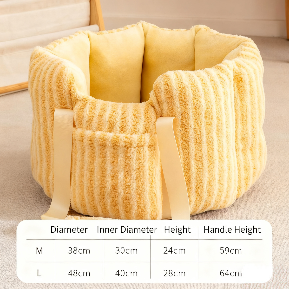 Thickened and Crash-Proof Pet Car Bed
