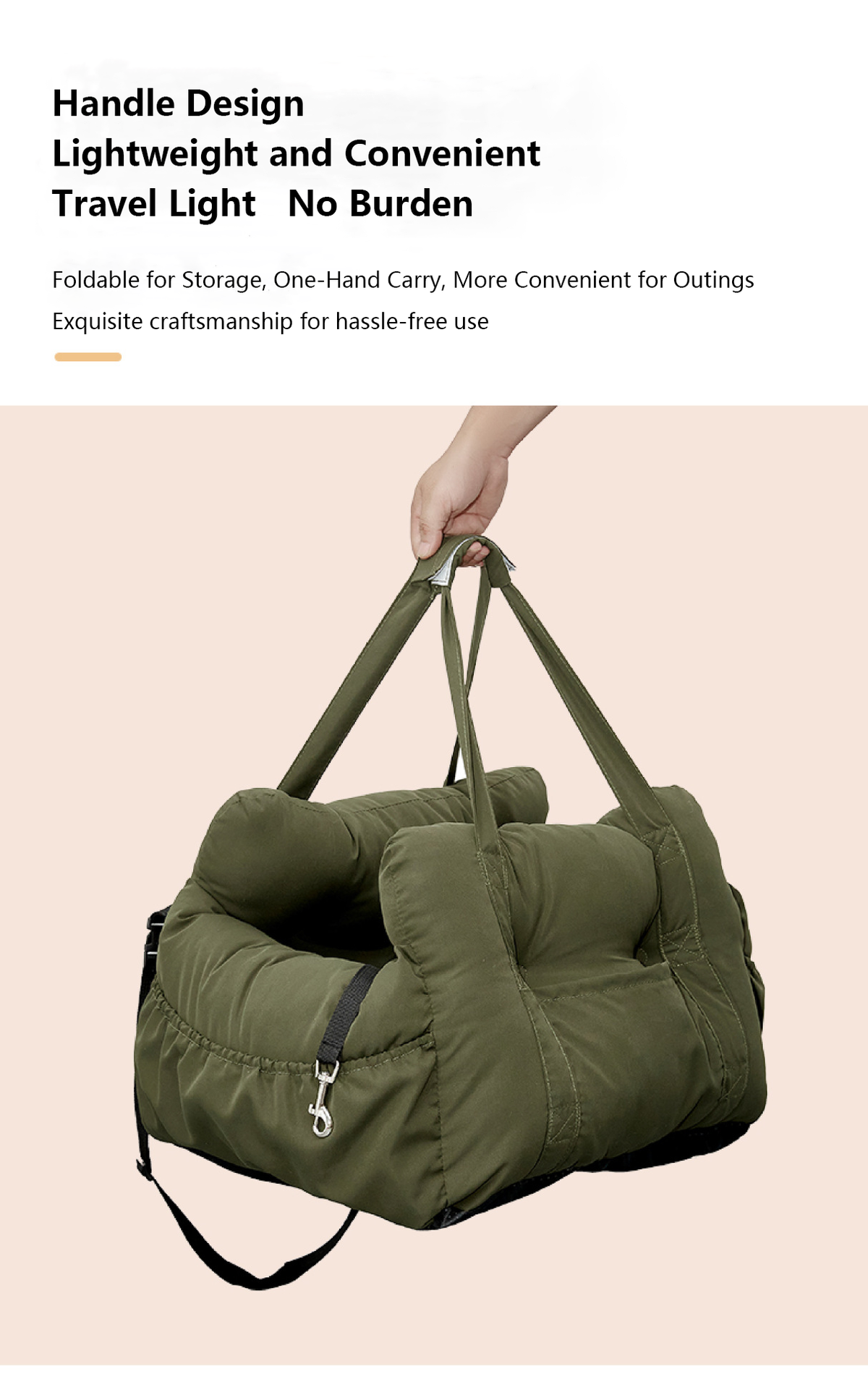 Wear-Resistant And Breathable Pet Car Bed