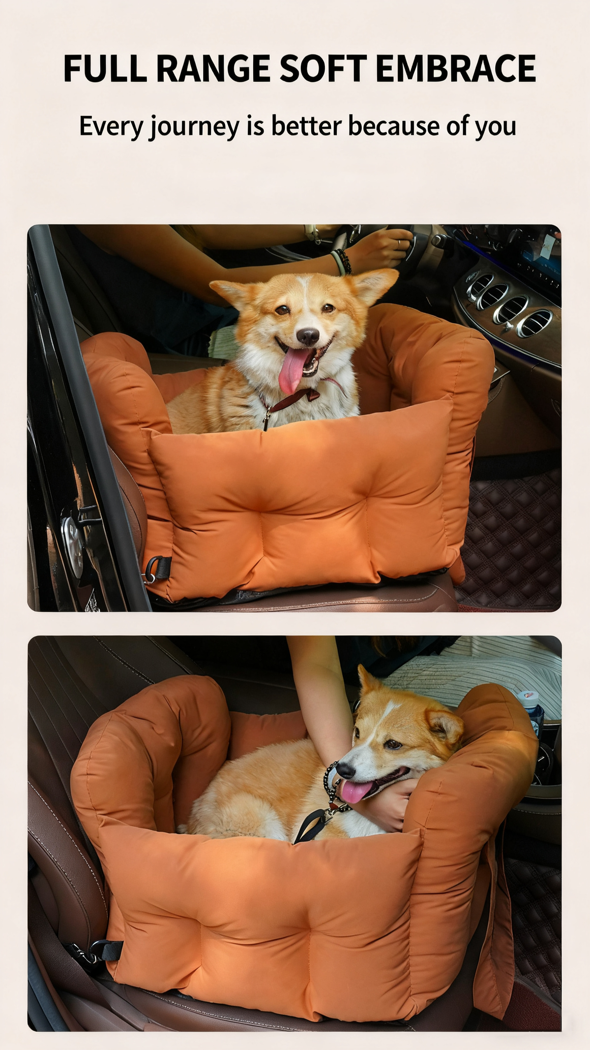 Multi-Purpose Portable Pet Car Bed